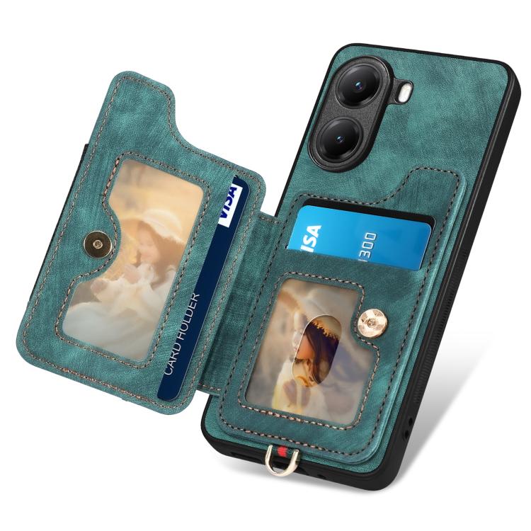 For Xiaomi Poco X7 Pro Retro Skin-feel Ring Multi-card RFID Wallet Phone Case