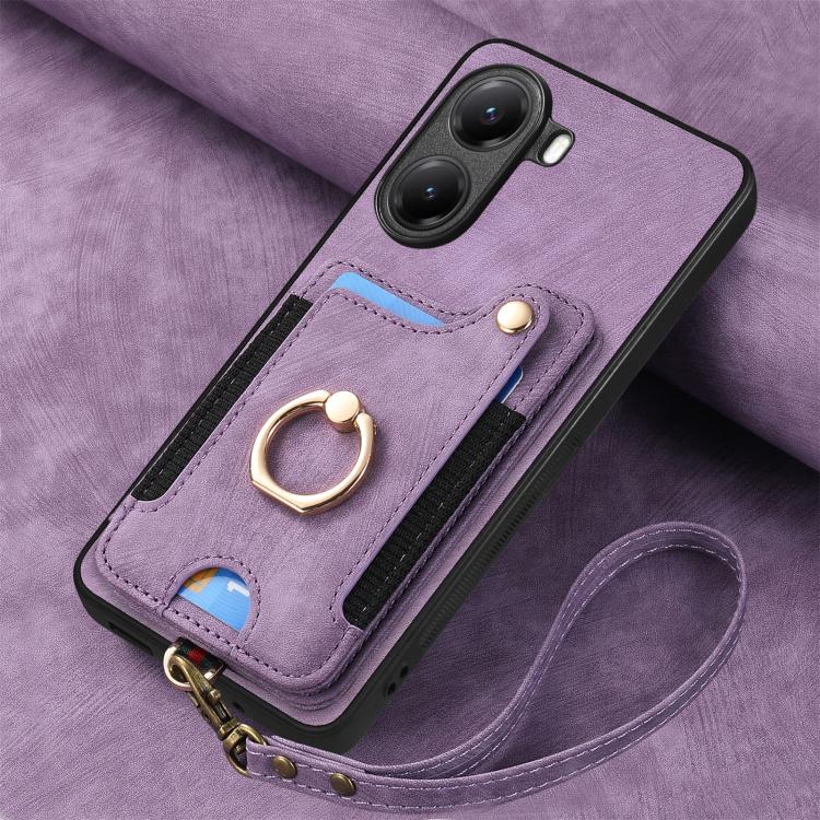 For Xiaomi Poco X7 Pro Retro Skin-feel Ring Multi-card RFID Wallet Phone Case