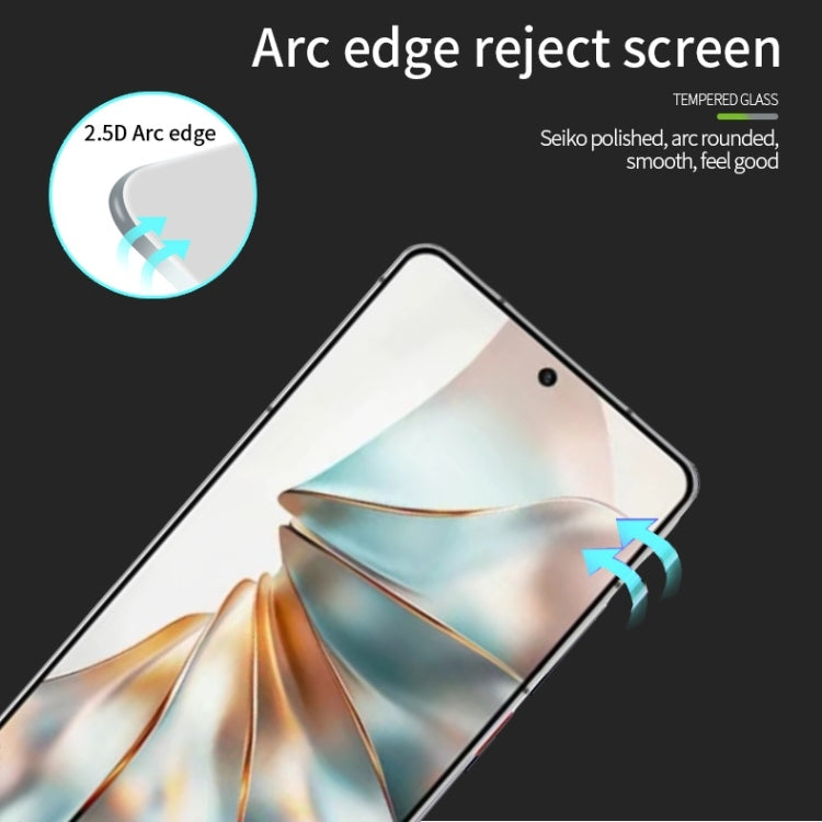 For ZTE nubia Z60S Pro PINWUYO 9H 2.5D Full Screen Tempered Glass Film - Black