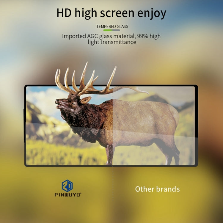 For ZTE nubia Z70 Ultra PINWUYO 9H 2.5D Full Screen Tempered Glass Film - Black