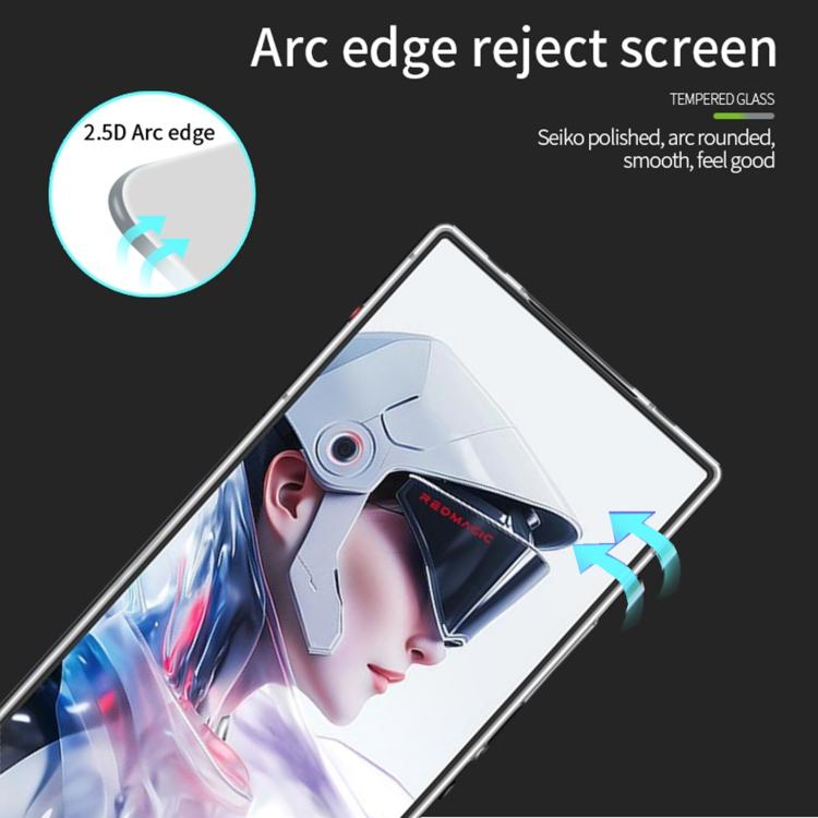 For ZTE nubia REDMAGIC 10 Air PINWUYO 9H 2.5D Full Screen Tempered Glass Film - Black