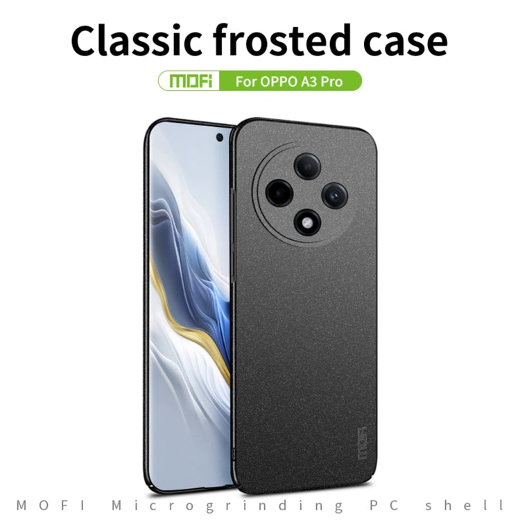 For OPPO A3 Pro MOFI Fandun Series Frosted PC Ultra-thin All-inclusive Phone Case