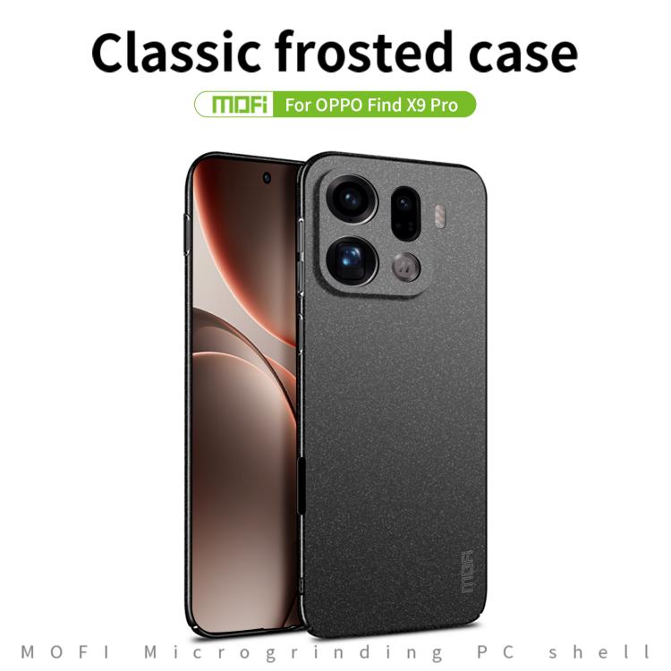 For OPPO Find X9 Pro MOFI Fandun Series Frosted PC Ultra-thin All-inclusive Phone Case