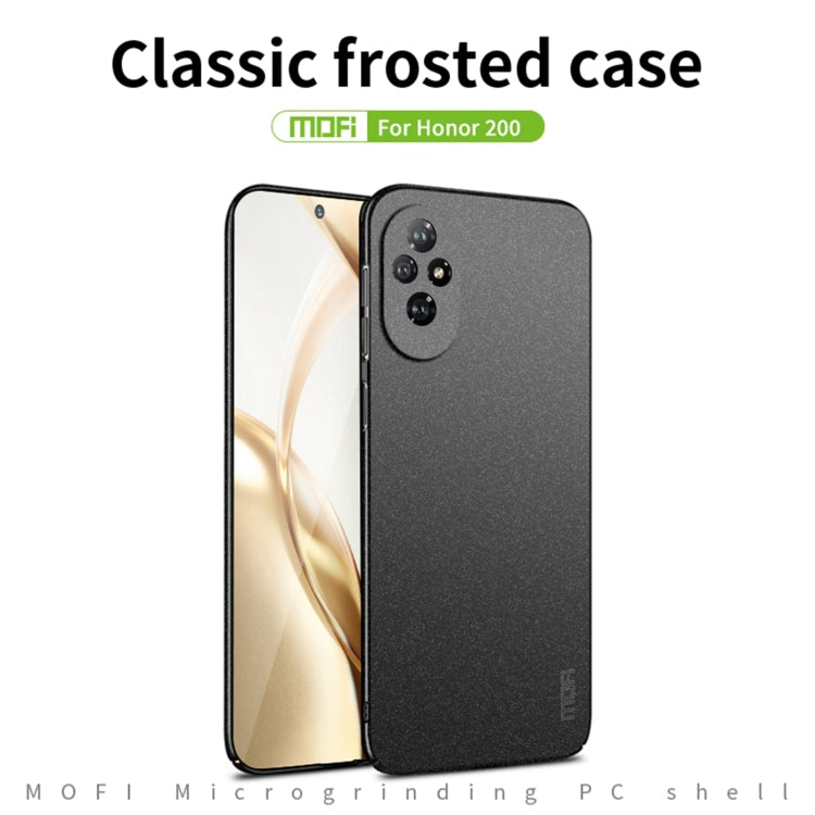 For Honor 200 MOFI Fandun Series Frosted PC Ultra-thin All-inclusive Phone Case