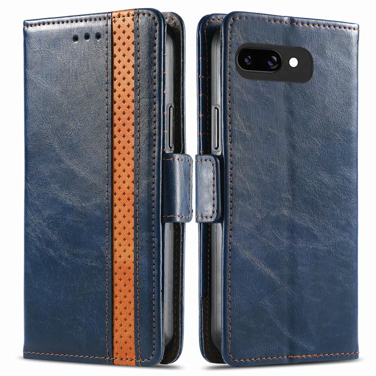 For Google Pixel 9a CaseNeo Splicing Dual Magnetic Buckle Leather Phone Case