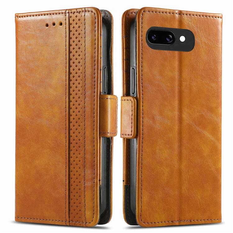 For Google Pixel 9a CaseNeo Splicing Dual Magnetic Buckle Leather Phone Case