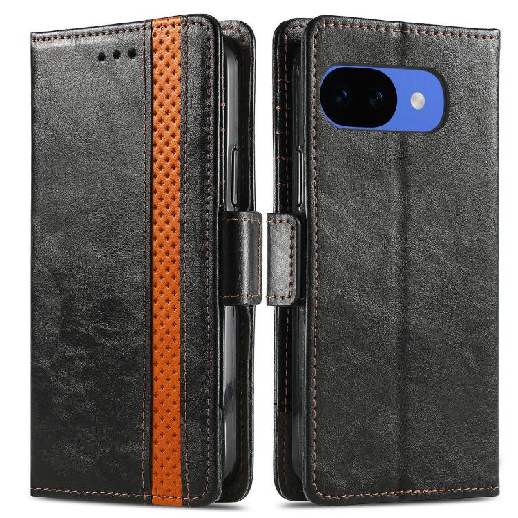 For Google Pixel 10a CaseNeo Splicing Dual Magnetic Buckle Leather Phone Case