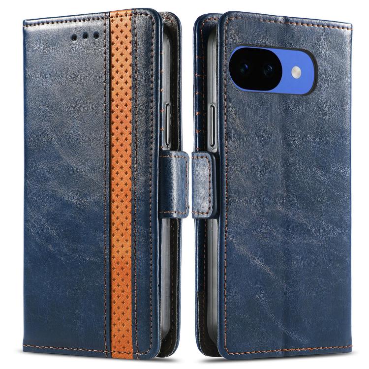 For Google Pixel 10a CaseNeo Splicing Dual Magnetic Buckle Leather Phone Case