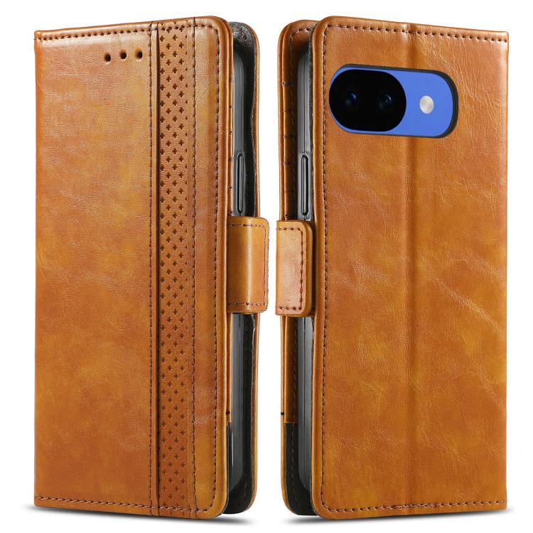 For Google Pixel 10a CaseNeo Splicing Dual Magnetic Buckle Leather Phone Case