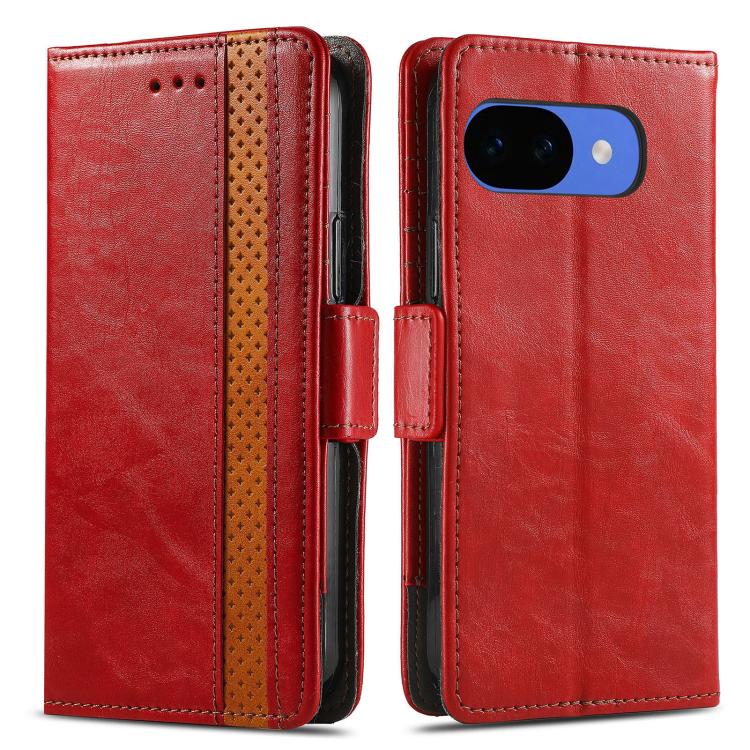 For Google Pixel 10a CaseNeo Splicing Dual Magnetic Buckle Leather Phone Case