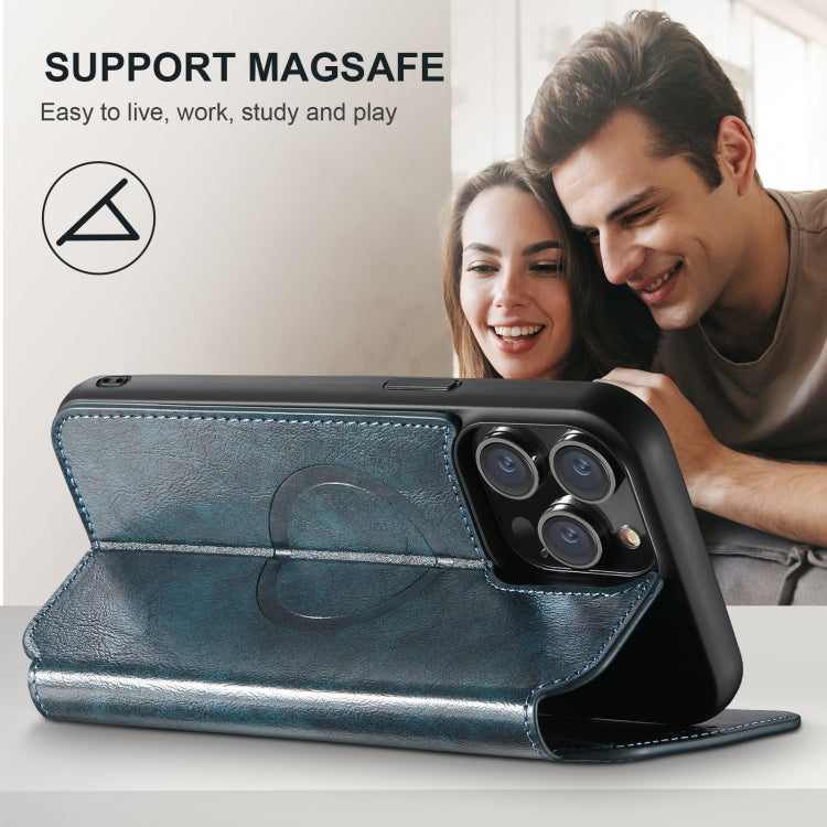 For iPhone 16 Pro Suteni J05 Leather Magnetic MagSafe Phone Case