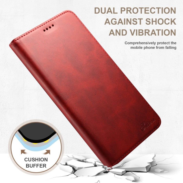 For iPhone 16 Pro Suteni Calf Texture Horizontal Flip Leather Phone Case