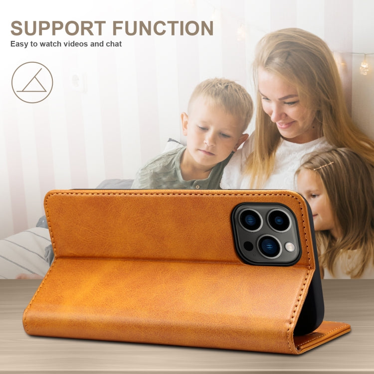 For iPhone 16 Plus Suteni Calf Texture Horizontal Flip Leather Phone Case