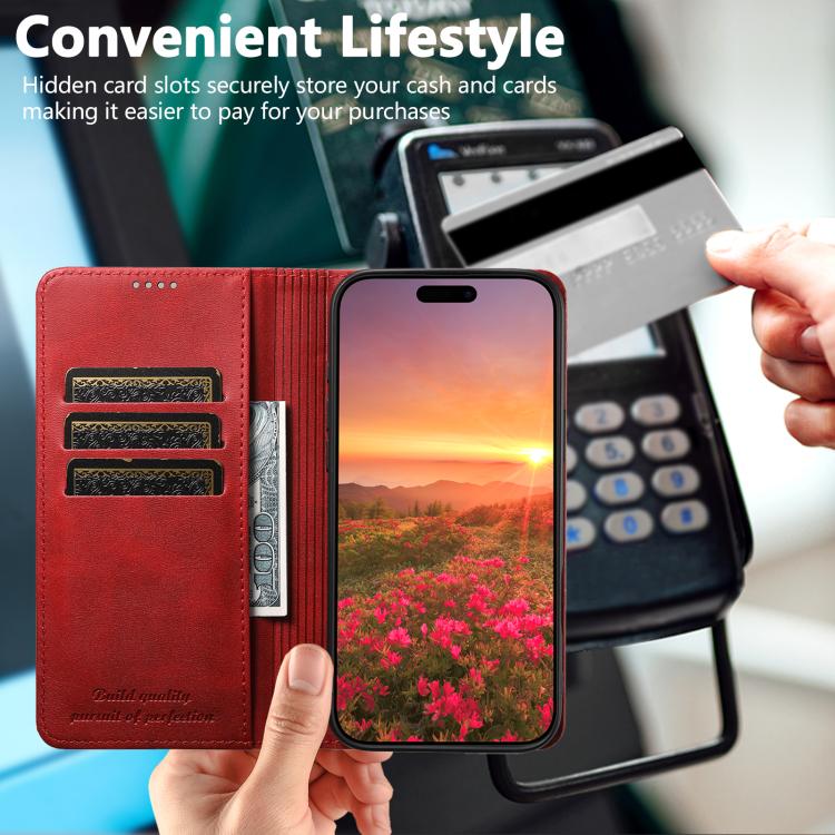 For iPhone Air Suteni Calf Texture Horizontal Flip Leather Phone Case