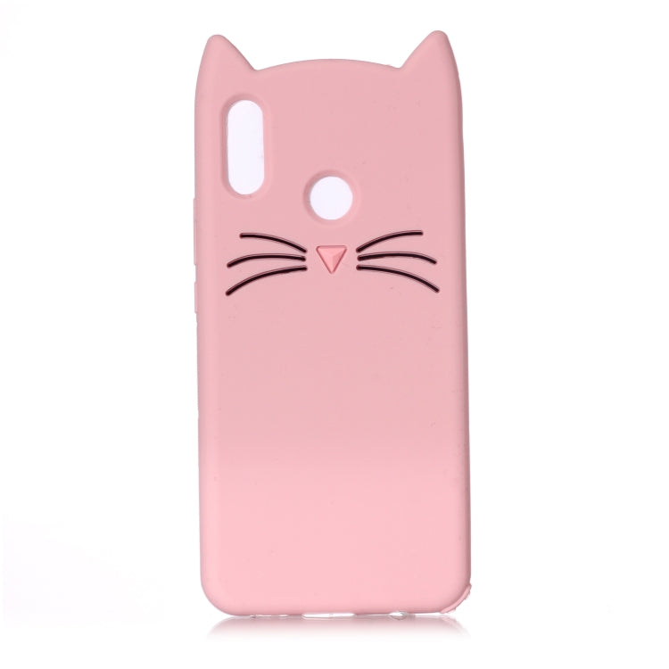 Lovely 3D Moustache Cat Soft Silicone Back Case for Huawei Nova 3i