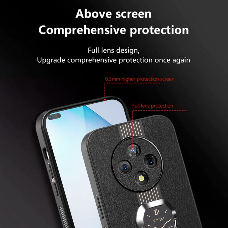 For vivo Y300 Pro Magnetic Litchi Leather Back Phone Case with Holder