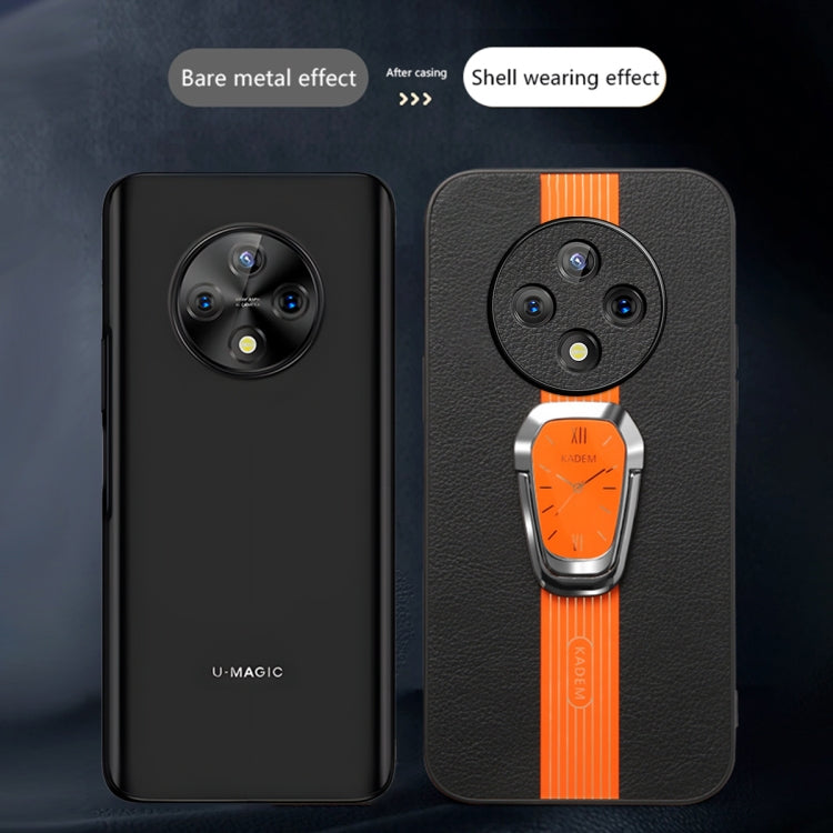 For vivo Y300 Pro Magnetic Litchi Leather Back Phone Case with Holder