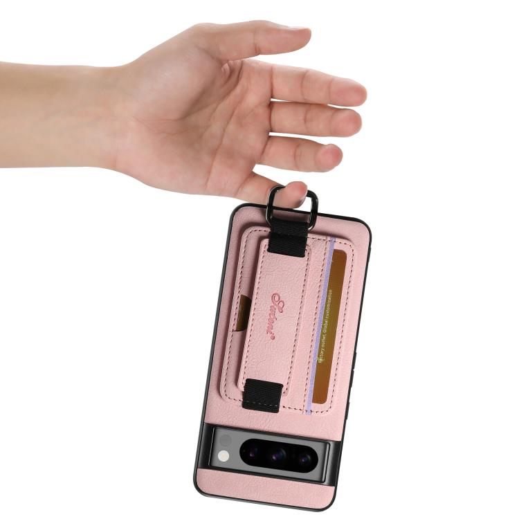 For Google Pixel 9 Pro Suteni H13 Litchi Leather Wrist Strap Wallet Back Phone Case
