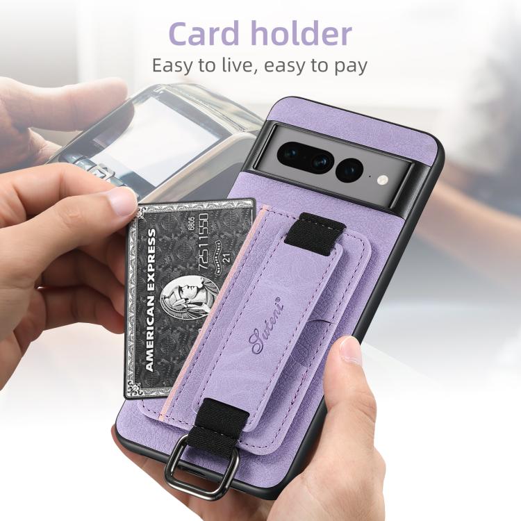 For Google Pixel 9 Suteni H13 Litchi Leather Wrist Strap Wallet Back Phone Case