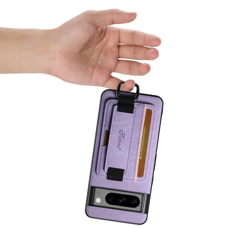 For Google Pixel 10 Pro XL Suteni H13 Litchi Leather Wrist Strap Wallet Back Phone Case