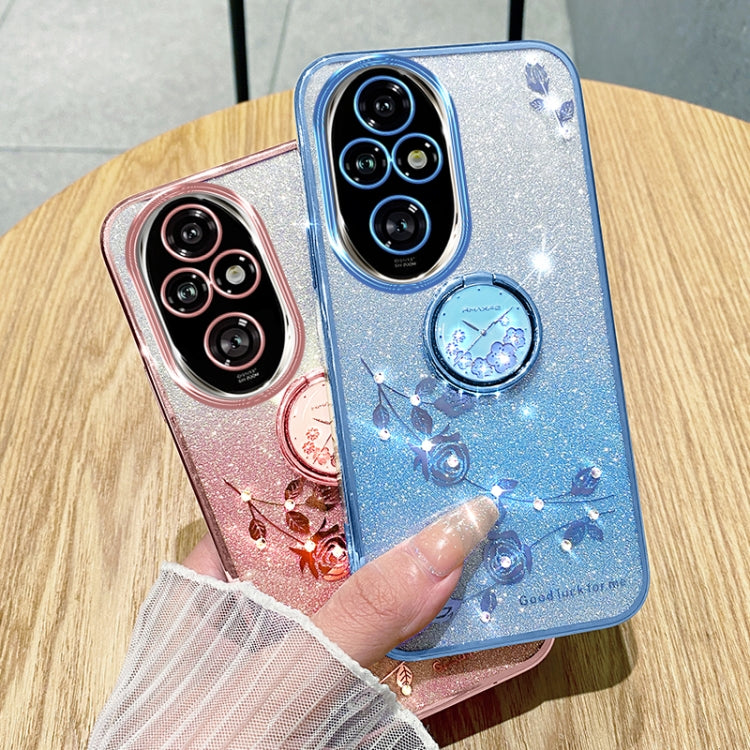 For Honor 200 Gradient Glitter Immortal Flower Ring All-inclusive Phone Case