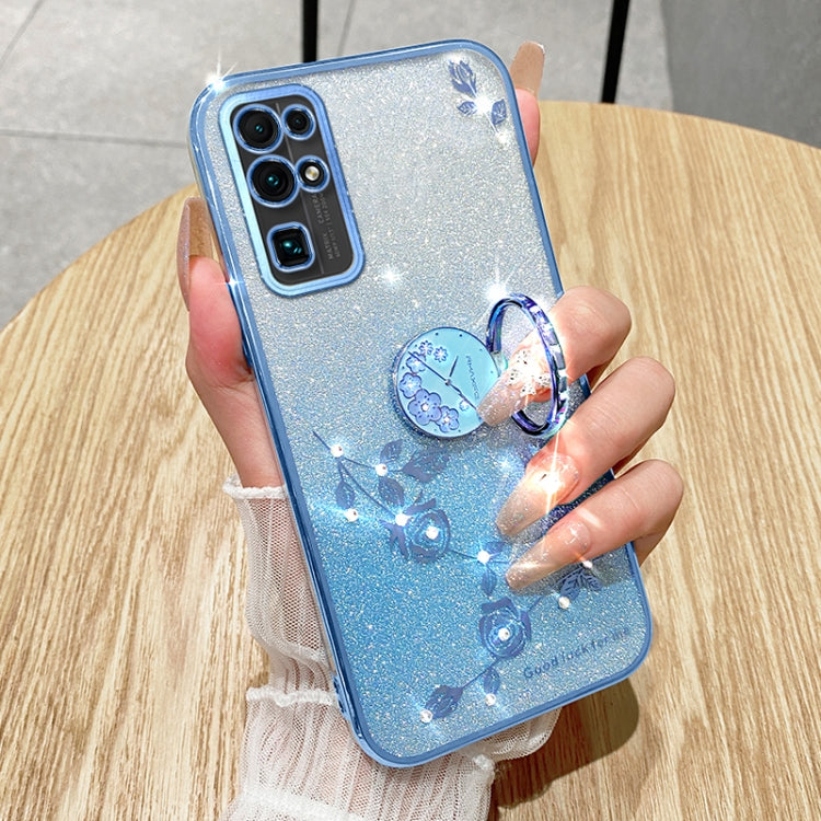For Honor 30 Gradient Glitter Immortal Flower Ring All-inclusive Phone Case