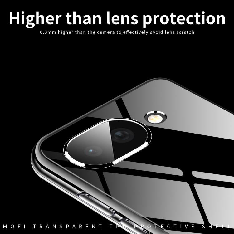 For Google Pixel 10a MOFI Ming Series Ultra-thin TPU Phone Case - Transparent