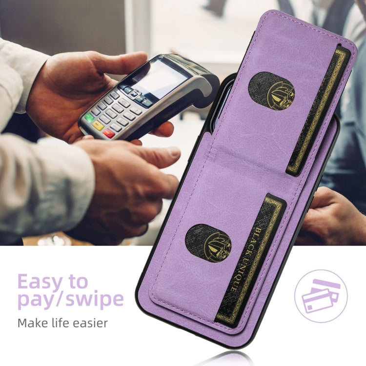 For iPhone 16 Plus Suteni H03 Litchi Leather Card Bag Stand Back Phone Case