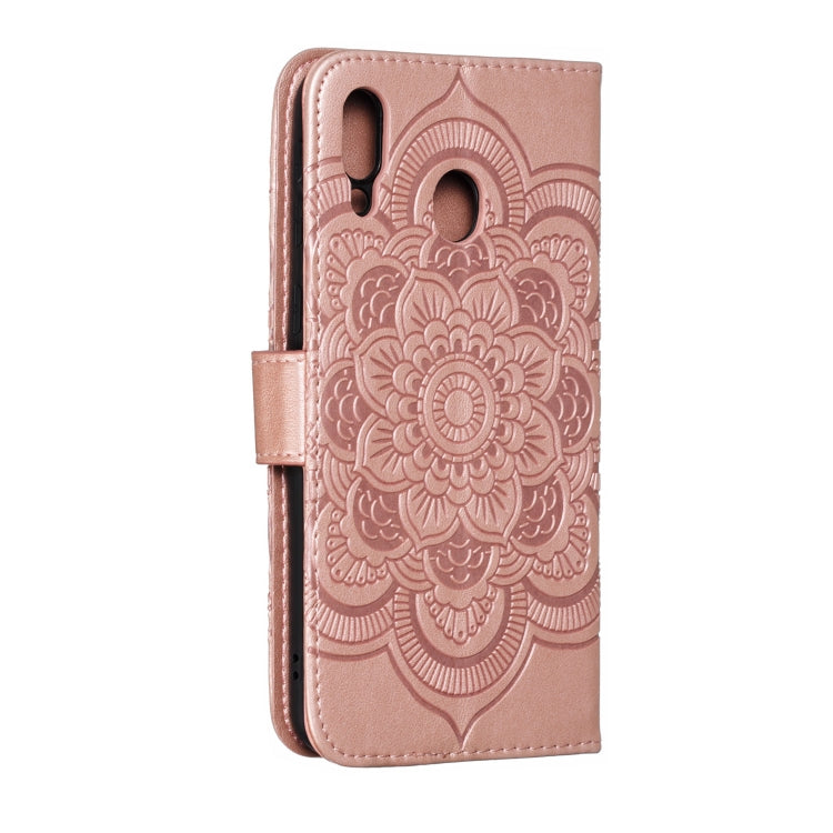 Mandala Embossing Pattern Horizontal Flip Leather Case for Galaxy M20, with Holder & Card Slots & Wallet & Photo Frame &  Lanyard