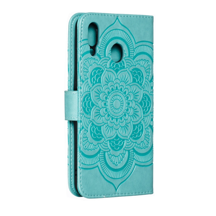 Mandala Embossing Pattern Horizontal Flip Leather Case for Galaxy M20, with Holder & Card Slots & Wallet & Photo Frame &  Lanyard