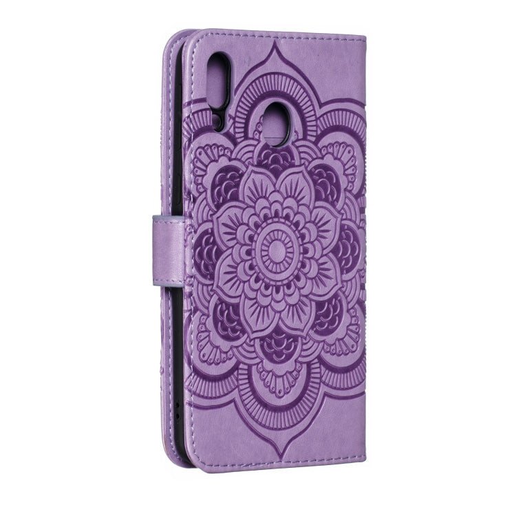 Mandala Embossing Pattern Horizontal Flip Leather Case for Galaxy M20, with Holder & Card Slots & Wallet & Photo Frame &  Lanyard