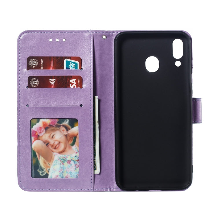 Mandala Embossing Pattern Horizontal Flip Leather Case for Galaxy M20, with Holder & Card Slots & Wallet & Photo Frame &  Lanyard