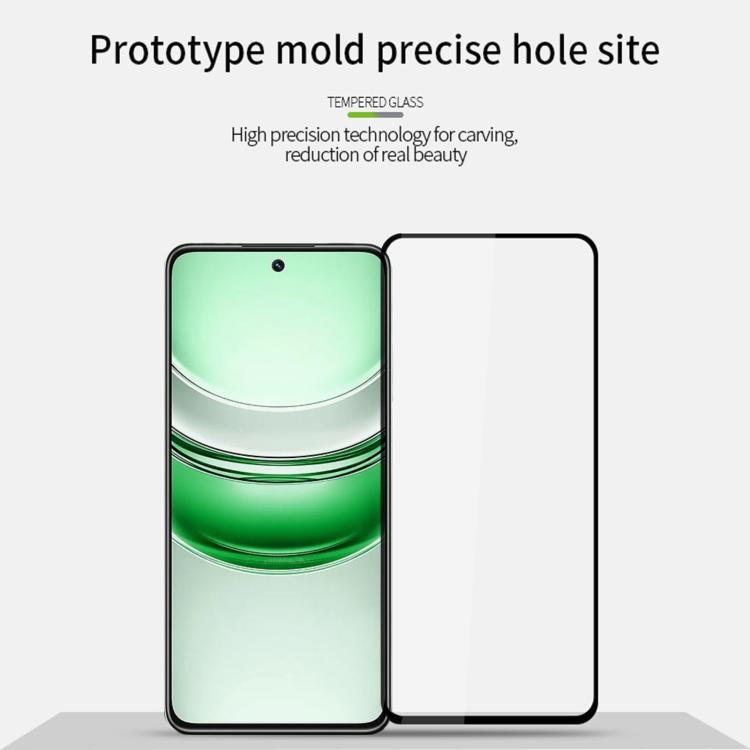 For Realme 14X / V60 Pro / C75 MOFI 9H 2.5D Full Screen Tempered Glass Film - Black