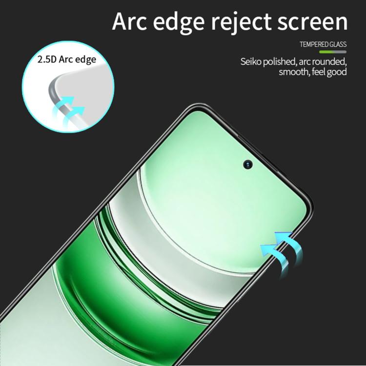 For Realme 14X / V60 Pro / C75 MOFI 9H 2.5D Full Screen Tempered Glass Film - Black