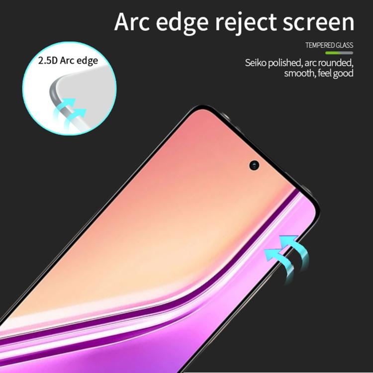 For Realme P3x 5G MOFI 9H 2.5D Full Screen Tempered Glass Film - Black