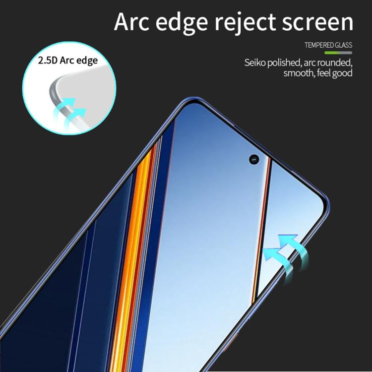 For Realme Neo7 SE MOFI 9H 2.5D Full Screen Tempered Glass Film - Black