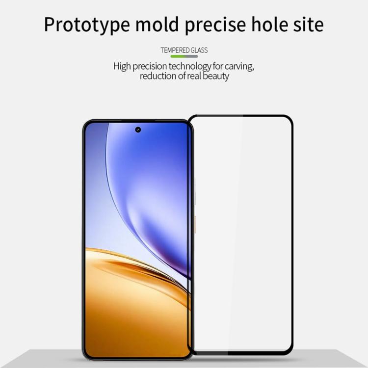 For Realme 14 / 14T MOFI 9H 2.5D Full Screen Tempered Glass Film - Black