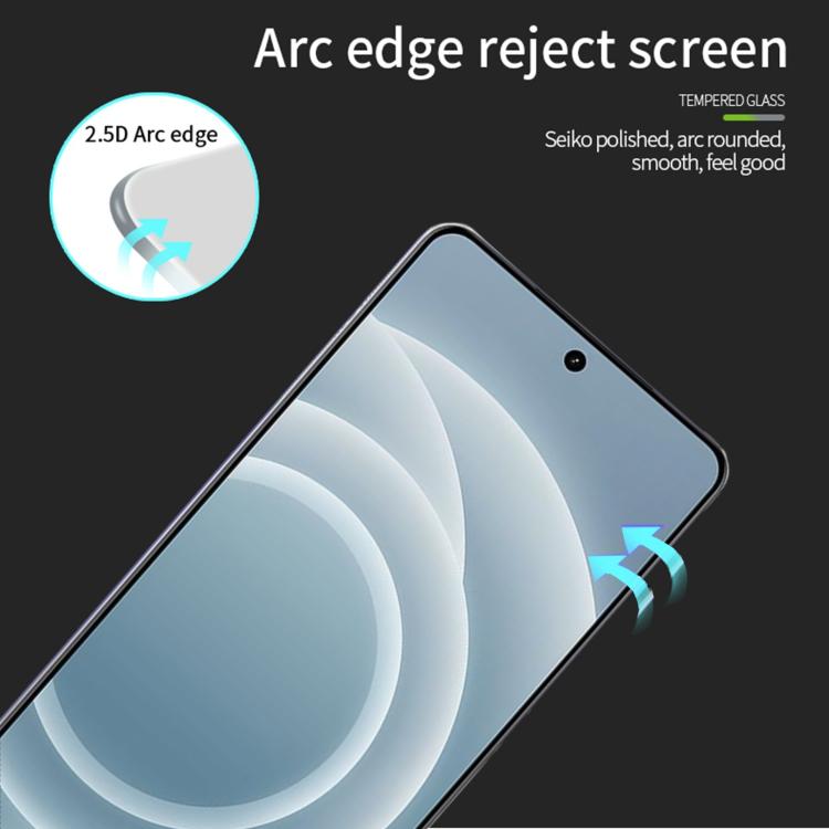 For Realme Neo7 Turbo MOFI 9H 2.5D Full Screen Tempered Glass Film - Black