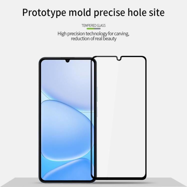 For Realme Note 80 4G MOFI 9H 2.5D Full Screen Tempered Glass Film - Black