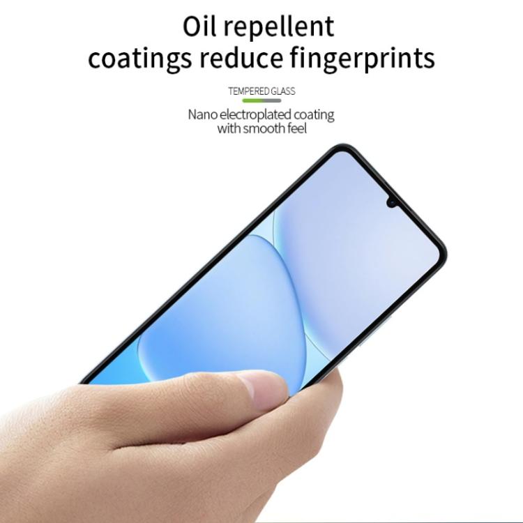 For Realme Note 80 4G MOFI 9H 2.5D Full Screen Tempered Glass Film - Black