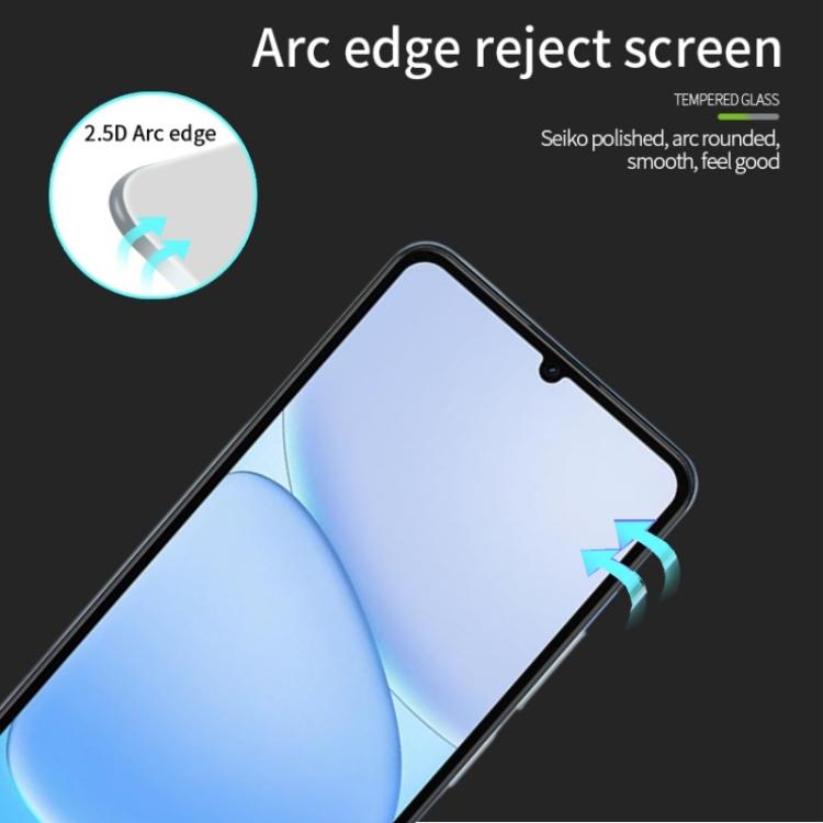 For Realme Note 80 4G MOFI 9H 2.5D Full Screen Tempered Glass Film - Black
