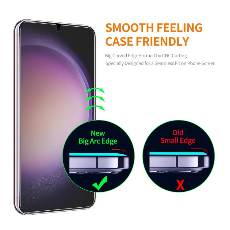 For Samsung Galaxy S26 5G ENKAY 0.18mm High Aluminum-silicon Tempered Glass Film, Support Ultrasonic Fingerprint Unclock