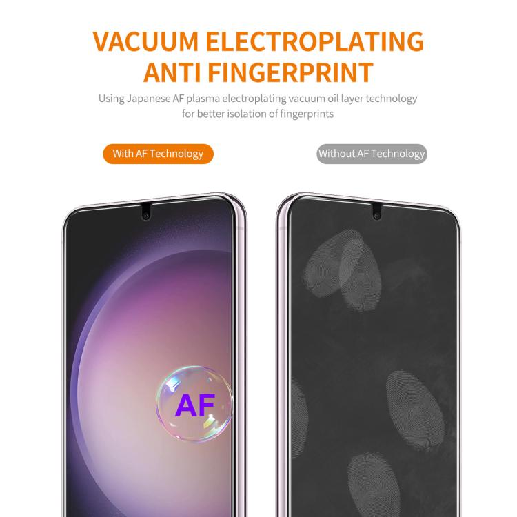 For Samsung Galaxy S26 5G 2pcs ENKAY 0.18mm High Aluminum-silicon Tempered Glass Film, Support Ultrasonic Fingerprint Unclock