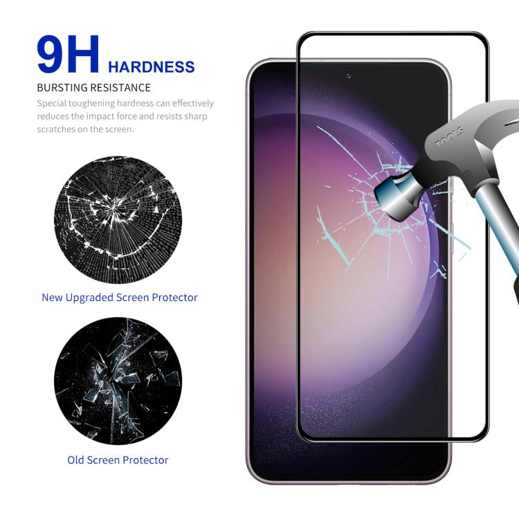 For Samsung Galaxy S25 Edge ENKAY Hat-Prince 0.18mm High Aluminum-silicon Tempered Glass Film, Support Ultrasonic Fingerprint Unclock