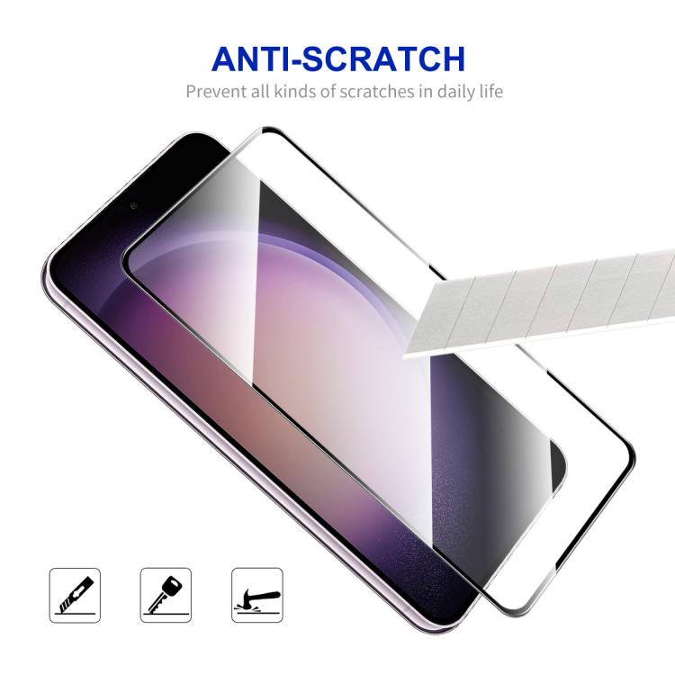 For Samsung Galaxy S25 Edge ENKAY Hat-Prince 0.18mm High Aluminum-silicon Tempered Glass Film, Support Ultrasonic Fingerprint Unclock