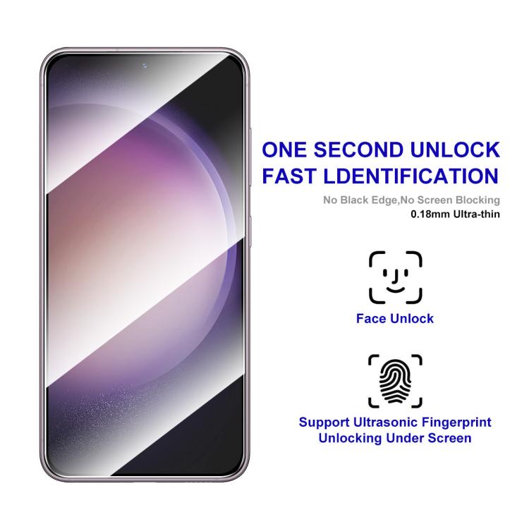 For Samsung Galaxy S26 5G ENKAY Hat-Prince 0.18mm High Aluminum-silicon Tempered Glass Film, Support Ultrasonic Fingerprint Unclock
