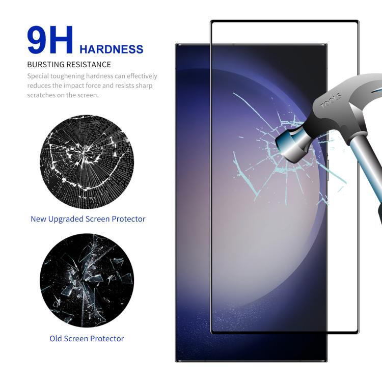 For Samsung Galaxy S26 Ultra 5G ENKAY Hat-Prince 0.18mm High Aluminum-silicon Tempered Glass Film, Support Ultrasonic Fingerprint Unclock