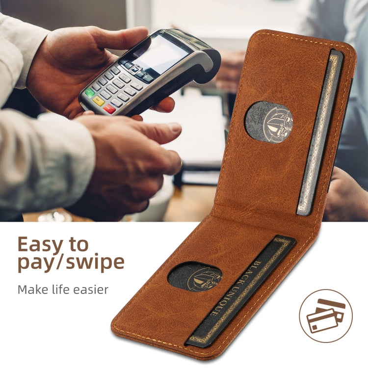 For iPhone 16 Pro Suteni H17 Litchi Texture Leather MagSafe Detachable Wallet Phone Case