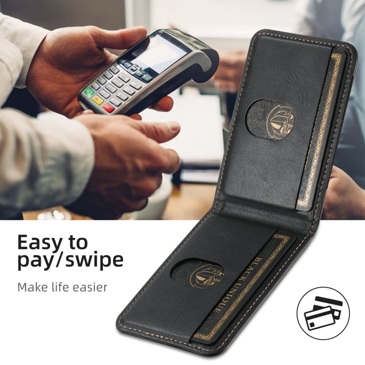 For iPhone 16 Pro Suteni H17 Oil Eax Leather MagSafe Detachable Wallet Phone Case
