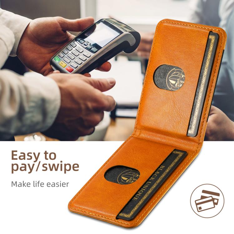 For iPhone 17e / 16e Suteni H17 Oil Eax Leather MagSafe Detachable Wallet Phone Case